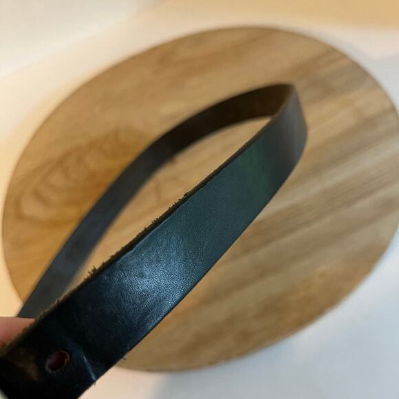 Eddie Bauer USA Made Genuine Italian Leather Worn in Unisex Belt Size XL - Picture 4 of 12